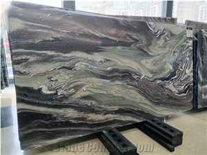 Polished Verde Green Launa Cipollino Marble Slabs and Tiles