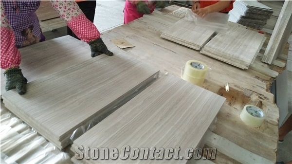 Silk Georgette China Serpeggiante Wooden Marble Tiles