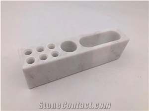 White Marble Stone Mutti-Functional Pen Holders