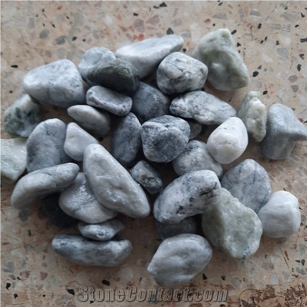 Factory Directly Sale White Pebble Stone for Decoration
