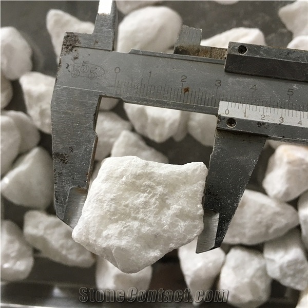 Factory Natural Stone White Color Gravel Aggregate