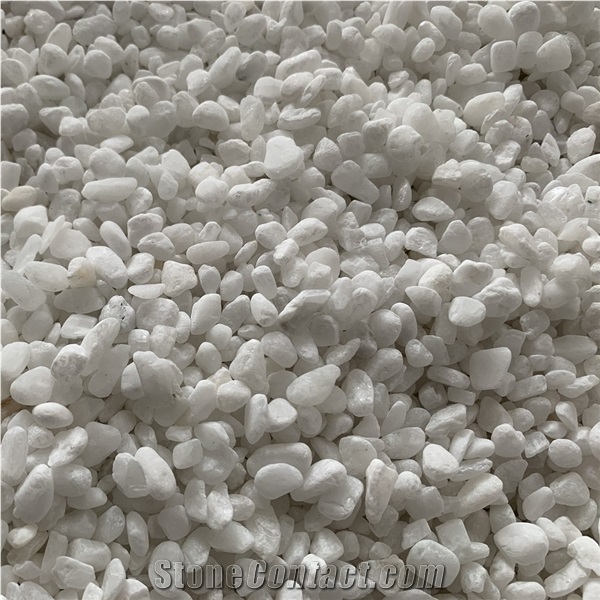 Hot Sell Snow White Pebble Stone Landscaping Stone
