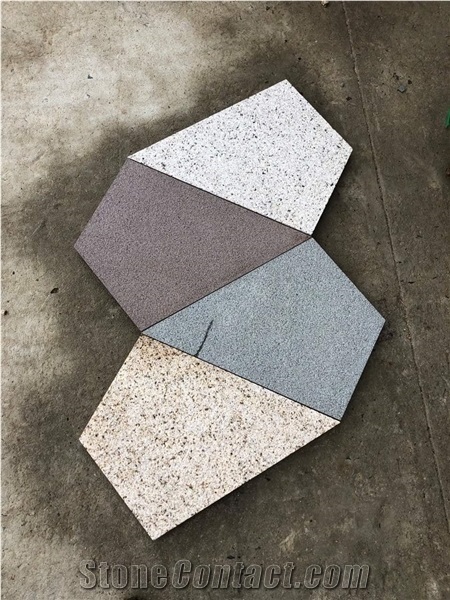 Many Color Sandstone Tile Paver Slab Customized Size