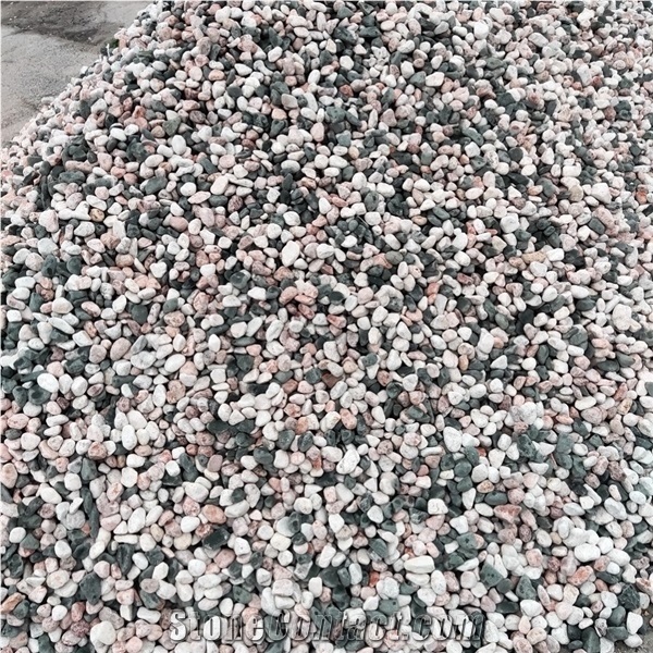 Small Size Grey Color Pebble Stone for Terrazzo Tiles Pavers