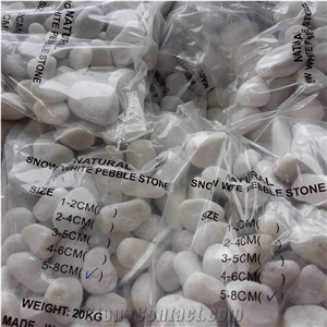 Top Quality White Pebble Stone in Cobbles & Pebbles
