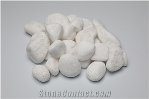 Tumbled White Crushed Marble Natural Decoration Pebble Stone
