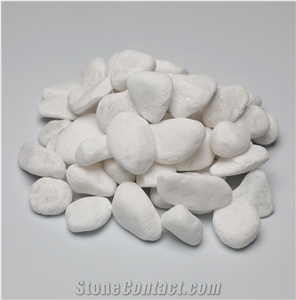 Tumbled White Crushed Marble Natural Decoration Pebble Stone