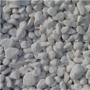 Vietnam High Quality Marble Snow White Pebble Stone
