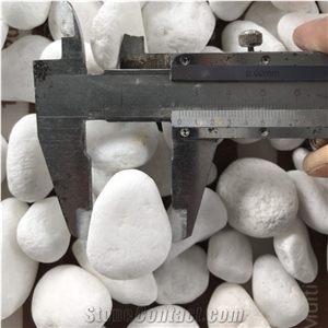 White Color Pebble Stone for Pavers Aquarium Terrazzo