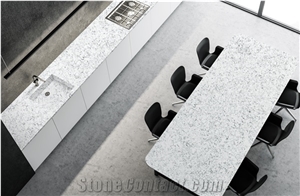 Vemy Quartz Stone Kitchen Countertops Vm-A834