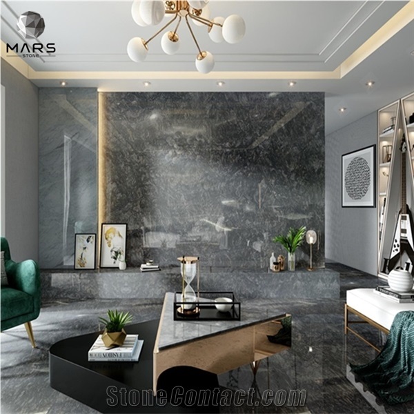 Luxury Exotic Black Vein Granite Slab for Wall Background