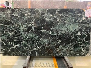 Luxury Polished Italian Verde Green Marble Stone Big Slabs
