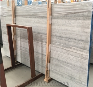 Honed Blue Wood Vein Marble Thin Tiles