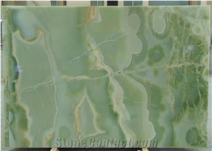 Iran Meadow Light Green Jade Onyx Stone Slab