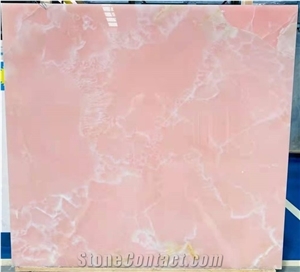 Iran Persian Mgt Light Pink Onyx Stone Slab