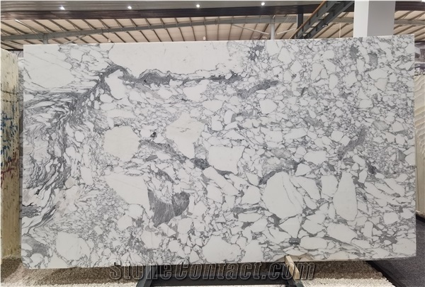 Italy Arabescato Carrara Venato Bianco White Marble Slab
