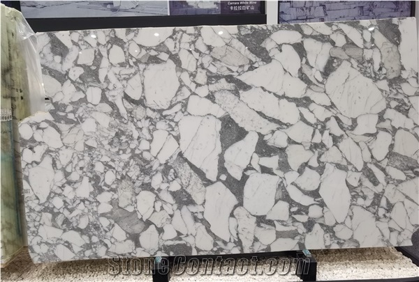Italy Arabescato Ducale Bianco White Marble Slabs