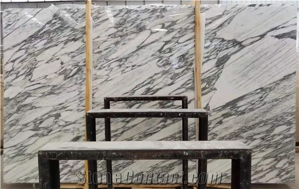 Luxury Arabescato Carrara Bianco White Marble Slab