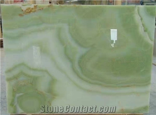 Pakistan Jade Light Green Onyx Stone Slab