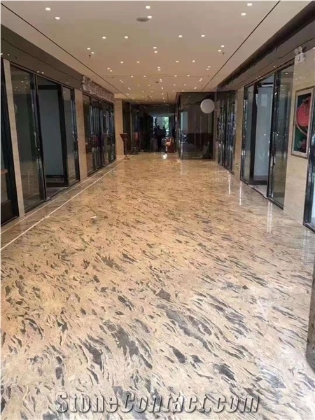 Philippines Apollo Gold Mocca Marble Slab