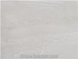 Polished African White Marble Slab