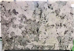 Polished Brazil Splendor Bianco White Granite Slab