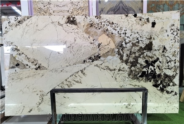 Polished Luxury Brazil Patagonia White Quartzite Slab
