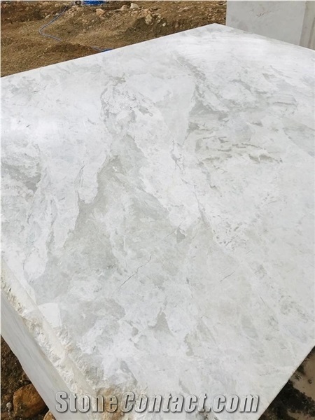 Cloudy Ice Grey Marble Blocks