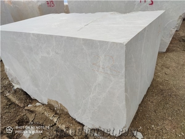 Spider Ice Grey Marble Blocks Quarry - Turkey