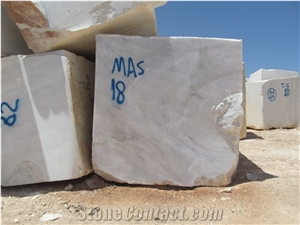 White Marble Blocks, Bianco Ibiza Marble Blocks