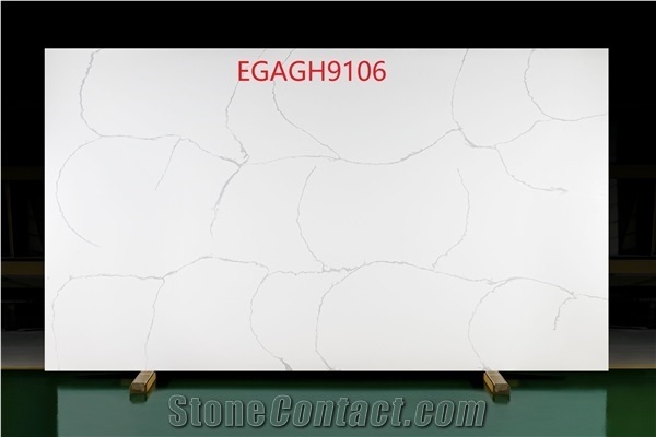 Gh-9106 Calacatta New Vein Quartz Stone Slabs