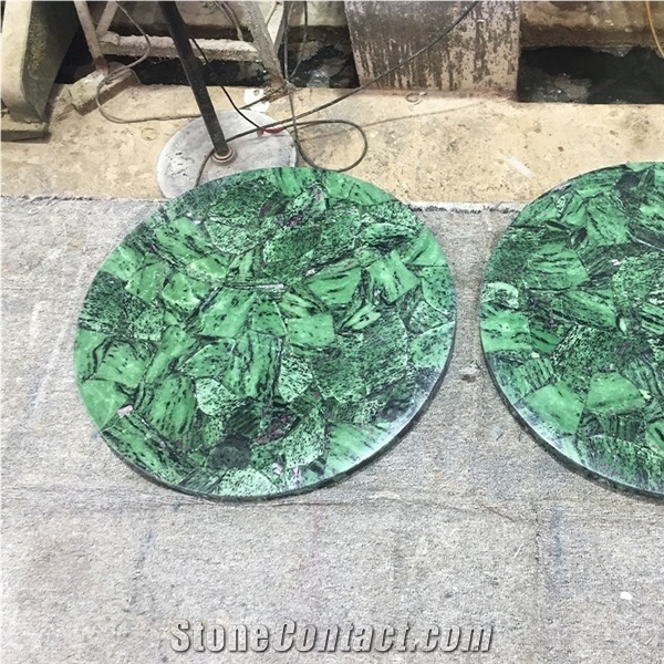 Green Ruby Zoisite Emerald Table Top