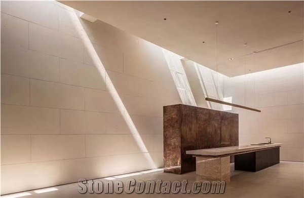 Chantilly White Limestone for Commercial Projects