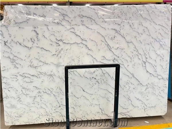 Ink White Marble for Wall Covering
