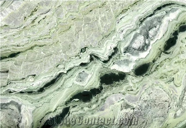 Panda Green Marble for Wall Cladding