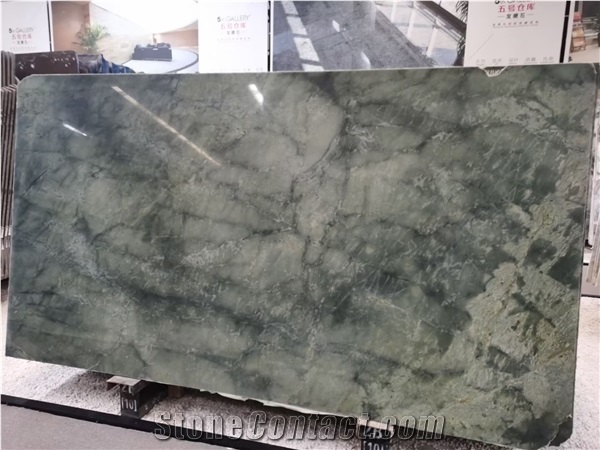 Peacock Green Marble for Table Tops