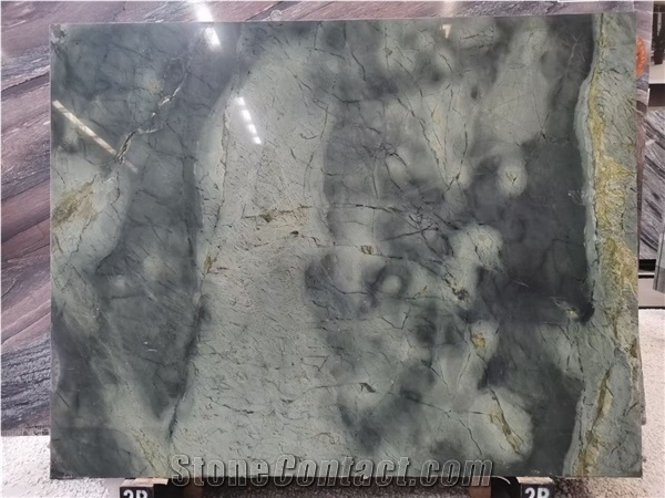 Peacock Green Marble for Table Tops