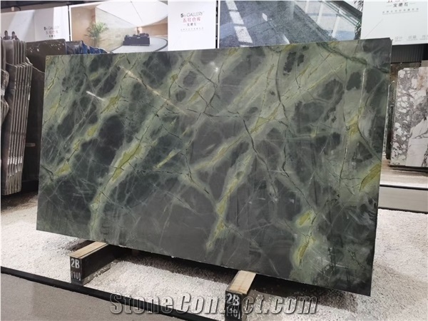 Peacock Green Marble for Wall Cladding