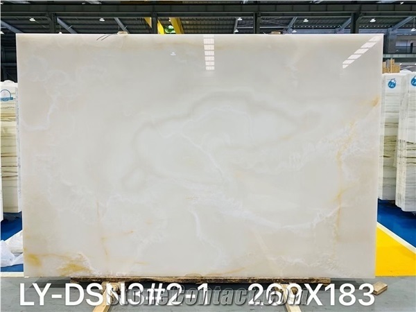 Pure White Onyx for Wall Feature