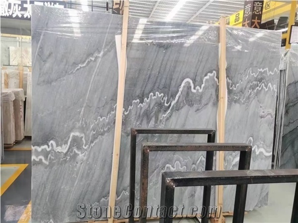 Sea Wave Grey Marble for Staircases