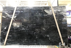 Wavy Black Marble for Wall Covering