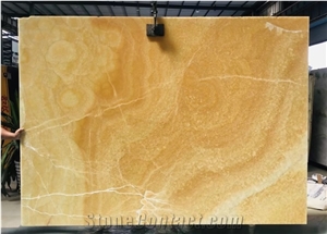 Yellow Web Onyx for Wall Cladding