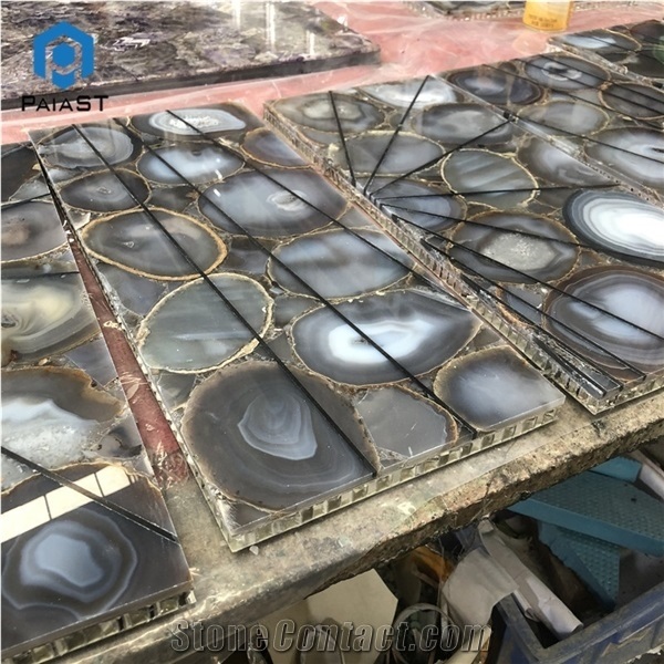Backlit Semiprecious Stone Countertop & Vanity Top