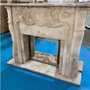 Custom New Design Onyx Fireplace for Home Decor