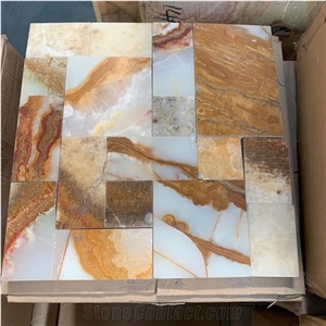 Factory Direct Luxury 3d Onyx Mosaic Tiles for Wall Decor