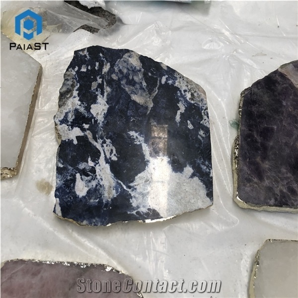 Natural Stone Irregular Agate Coaster for Drinks