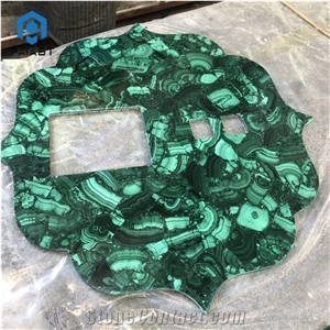 Peacock Green Agate Semiprecious Stone Vases