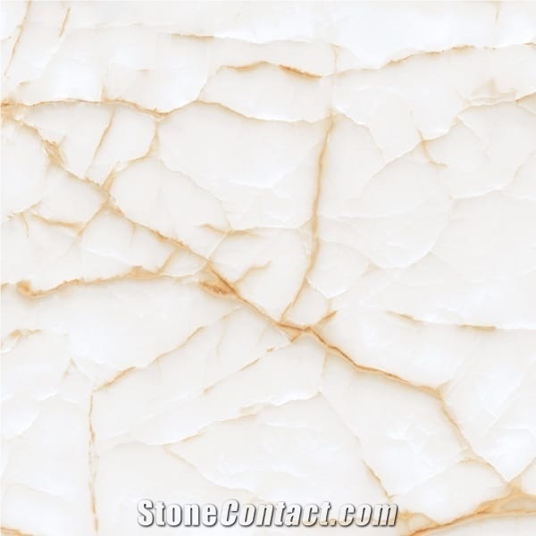 Golden White Onyx Tile Porcelain Tile 600x600 mm