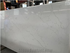 White Calacatta Solid Surface Slabs Engineer Stones