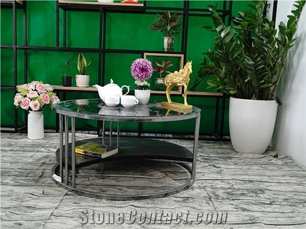 Black Granite Tea Table T02/ Table Top/ Vietnam Stone